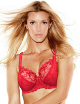 FFy Joyce see-Thru Hot Red