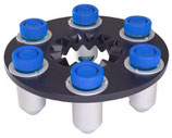 Carriage for 6 x 30 ml Tubes