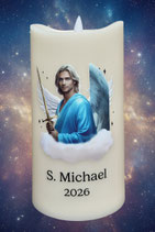 energetisierte LED-Engelkerze Erzengel Michael