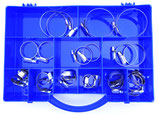 V2A Schlauchschellen Sortiment "blau" 25 Stck.  Edelstahl A2