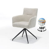 Armstoel Joey draaivoet stof retro bliss