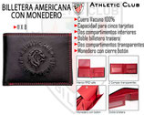 ATHLETIC CLUB - UNIQUE IN THE WORLD BILLETERA AMERICANA CON MONEDERO (41907)