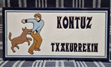 Baldosa KONTUZ TXAKURREKIN Plaka