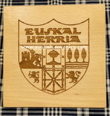 Placa de Madera EUSKAL HERRIA Zurezko Plaka
