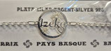 Pulsera de plata IZEKO + EGUZKILORE Zilar eskumuturrekoa