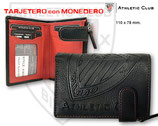 ATHLETIC CLUB MONEDERO TARJETERO NEGRO ESCUDO (41615)