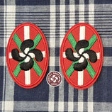 Pack 2 parches LAUBURU + IKURRIÑA 2 Petatxoak paka (0)
