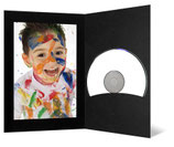 CD/DVD & Foto presentatiemap zwart met zwart passepartout