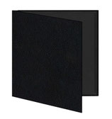 Mini album zwart lederachtig mat