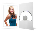 CD/DVD & Foto presentatiemap Glanzend wit met grijs randje