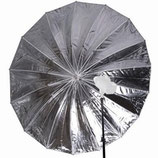 Falcon Eyes Jumbo Flitsparaplu UR-T86S Zilver/Wit 216 cm