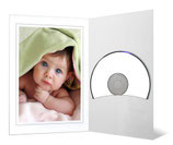 CD/DVD & Foto presentatiemap Glanzend wit met grijs randje