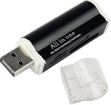 USB 2.0 Multi Geheugenkaartlezer MS/TF/M2/SD Kaartlezer