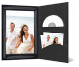CD/DVD & Foto presentatiemap zwart zilver en penseelstreek