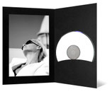 CD/DVD & Foto presentatiemap  zwart met zwart passepartout