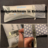 Geburtskissen auf Echtmaß