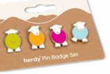 Herdy  - Pin Badge Set- Anstecker/Pin