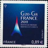 G20-G8, présidence française en 2011 ADH598 - 2011 Neuf**