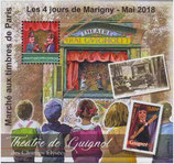 Paire de carrés Marigny30 Guignol - 2018 Neuf**