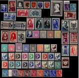 Timbres de l'année 1944 du n°599 au 668 (sauf 668A) - 1938 Neuf**