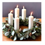 Moderner Adventskranz