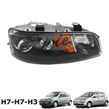 Scheinwerfer schwarz rechts H7-H7-H3 mit Nebelfunktion für Fiat Punto 188 99-03
