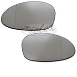 Spiegelglas anthrazit für Außenspiegel links+rechts für BMW 1er E87 04-09