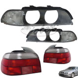 Streuscheibe X mit Blinker weiß + Rückleuchten rechts+links für BMW E39 5er 96-00