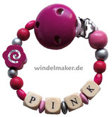 Schnullerkette "Pink"