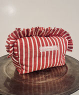 Kosmetiktasche "Rüschen" rot