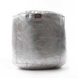 POUF SILVER LEATHER