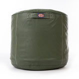 POUF GREEN LEATHER