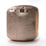 POUF WHITE GOLD LEATHER  / SOLD OUT
