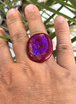 BAGUE "les audacieuses" - fleur porpre