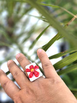 Bague "les audacieuses" - Fleur coquelicot