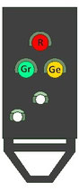 Z-KS-Signal Mehrabschnitt-Ausfahrsignal - Spur Z - BAUSATZ