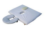 SA03 SÁBANA DE ALGODÓN AJUSTABLE CON AGUJERO FACIAL. (5 unidades). (Blanca).