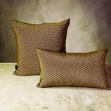 No,2-C【kyoto Cushion Cover】/【麻の葉＆嵐山ディープグリーン】Asanoha（Hemp Leaf） and  Arashiyama Deep Green