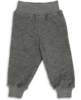 Wollwalkhose mit Nabelbund, lavagrau