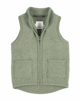 Walkweste "sage" - 100% Schurwolle