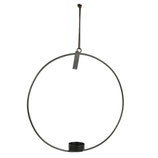 Round Hanging Tealight holder black