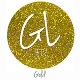 Glitter HTV - Gold  20" x 12"  - Sheet