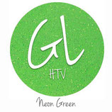 Glitter HTV - Neon Green  20" x 12"  - Sheet