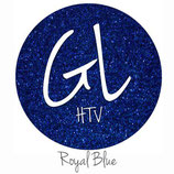 Glitter HTV - Royal Blue  20" x 12"  - Sheet
