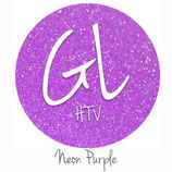 Glitter HTV - Neon Purple  20" x 12"  - Sheet