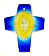 kleines Kreuz "Mein Schatz" in blau oder rot, Nr. 48