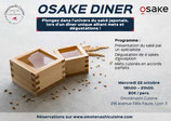 Inscription atelier accords mets et sakés