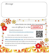 Bon cadeau atelier calligraphie japonaise