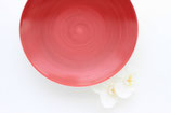 Assiette Φ25cm couleur pastel nacré peinte au pinceau