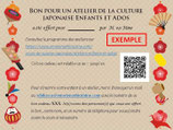 Atelier d'expérience culturelle japonaise enfants et ados 1h30